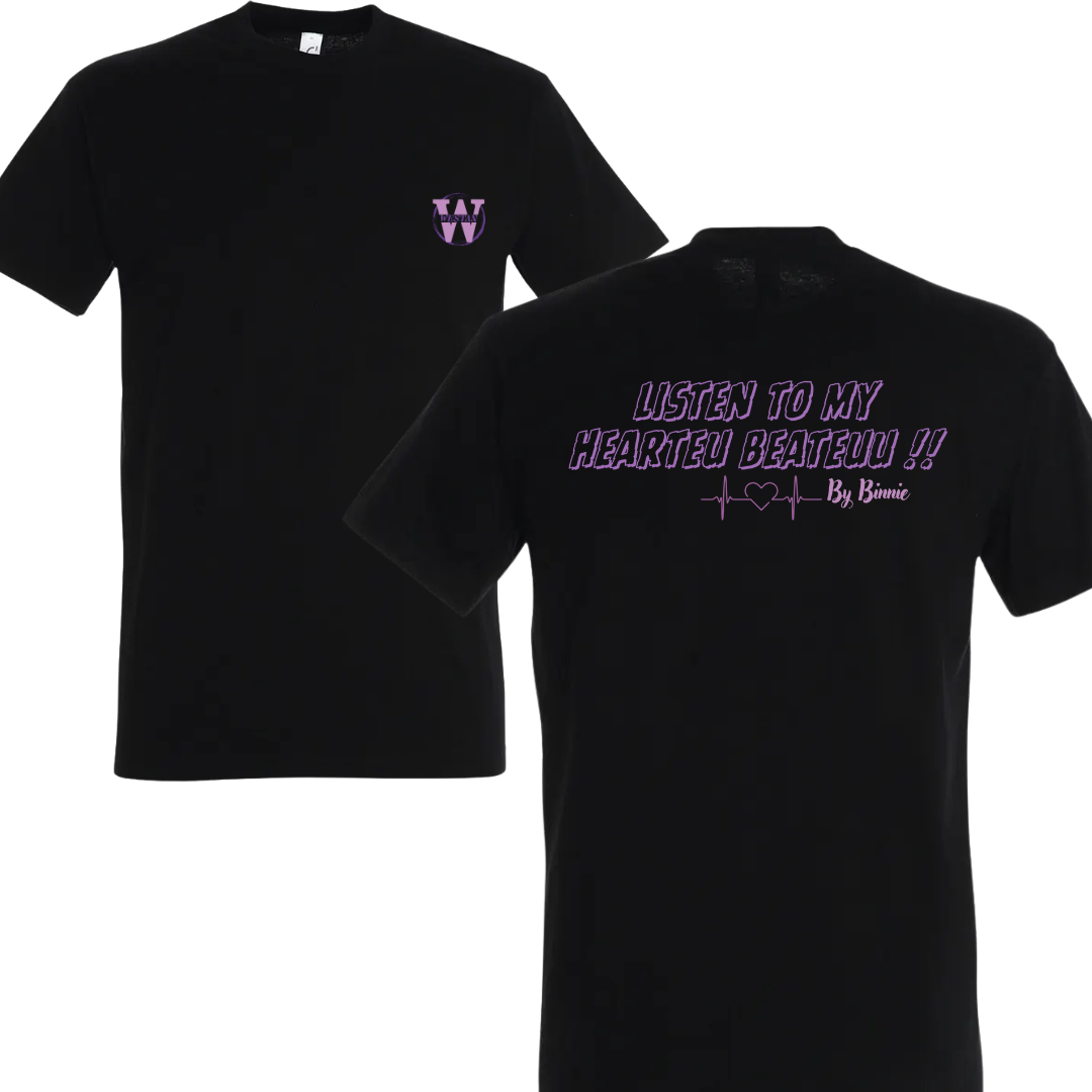 T-shirt – “LISTEN TO MY HEARTEU BEATEUUU !”  EPUISÉ